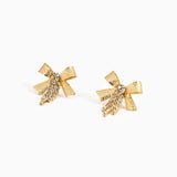 Waterfall Bow Stud Earrings