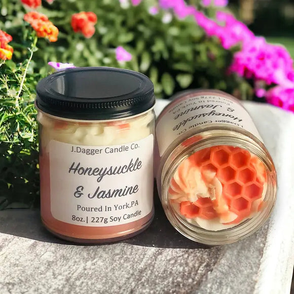 Honeysuckle & Jasmine 8 oz Soy Candle