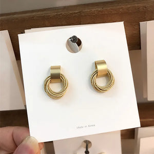 Round Rope Stud Earring