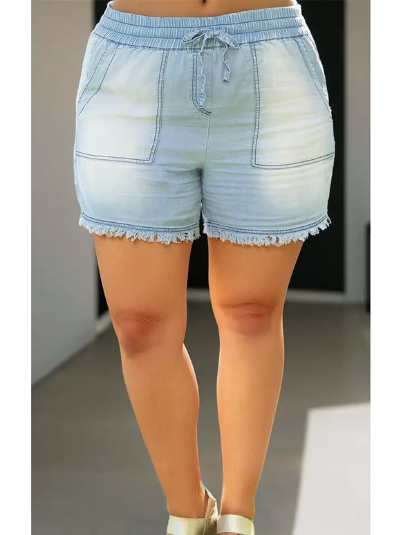 Curvy Raw Hem Short