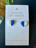 Detroit Lions Inspired Heart Studs