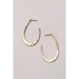 Hammered Drop Earrings