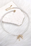 Pearl Bow Necklace