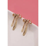 Long Bow Ribbon Stud Earrings