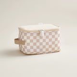 Taupe Checkerboard Packing Cubes