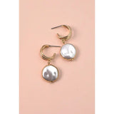 Pearl Huggie Earring