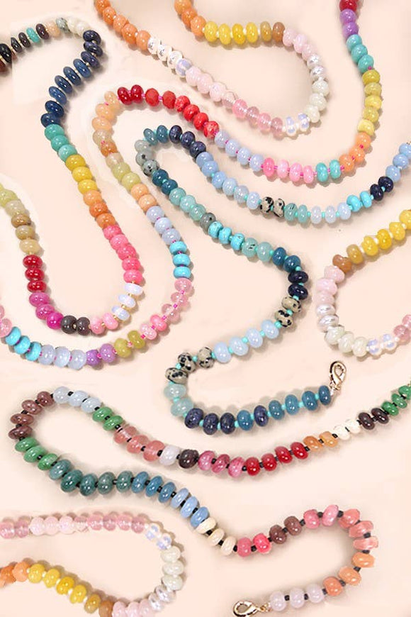 Chunky Glass Bead Necklace