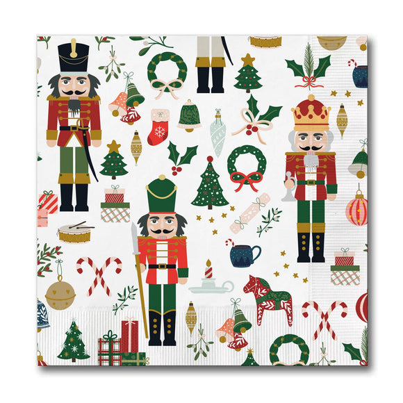 Cocktail Napkins Traditional Nutcracker