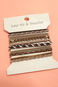 Boho Hair Tie/ Bracelet Sets