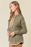 Evergreen Contrast Pullover