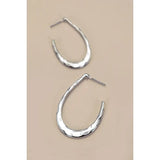 Hammered Drop Earrings