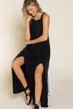 Black Licorice Mineral Wash Dress