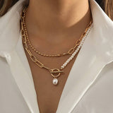 Double Layer Pearl Necklace