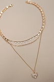 Etched Heart Necklace