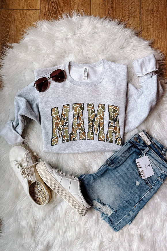 Camo Mama Crewneck Sweatshirt