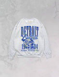 90's Vintage Detroit Football Oversized Sweatshirt