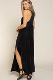 Black Licorice Mineral Wash Dress