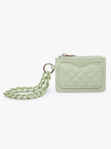 Rhodes Quilted Wallet w/ Chain Bangle