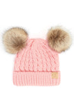 Kids Double Pom Beanie