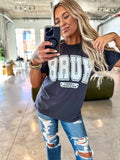 Bruh Formerly Known As Mom Graphite Puff Graphic Tee
