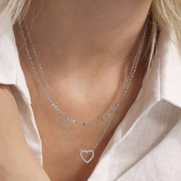 Heart Outline Necklace