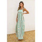Island Time Babydoll Tiered Maxi Dress