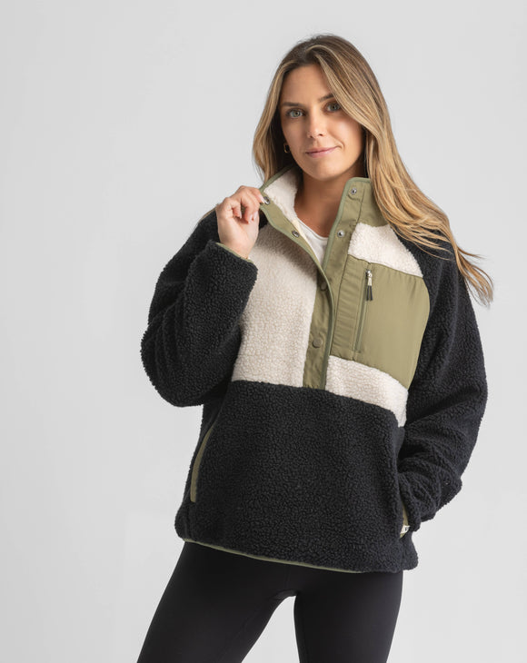 Women's Tara Quarter Snap Berber Pullover