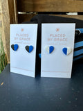 Detroit Lions Inspired Heart Studs