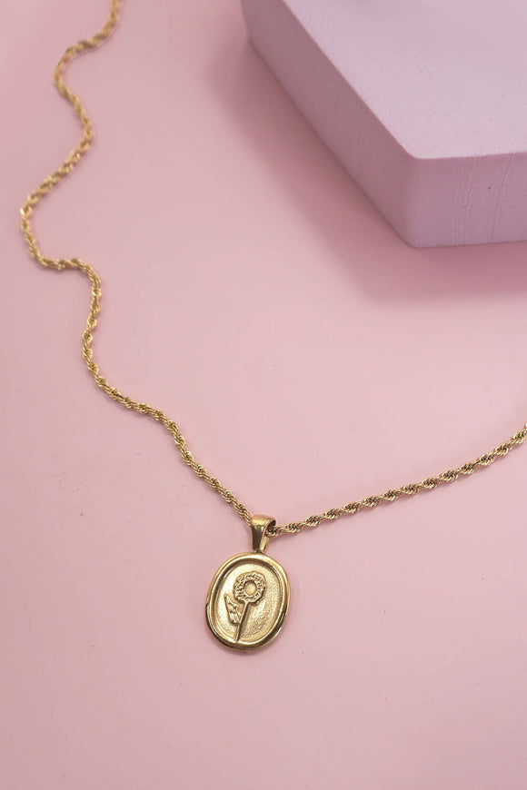 Floral Pendant Necklace