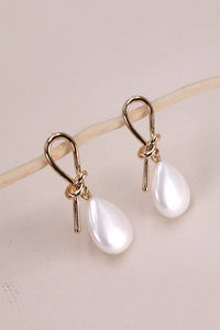 Wired Opal Teardrop Earrings