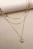 Etched Heart Necklace