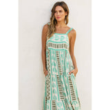 Island Time Babydoll Tiered Maxi Dress
