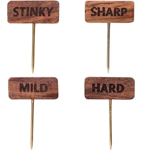 Wood Cheese Markers