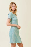 Spring Rain Ribbed Dress