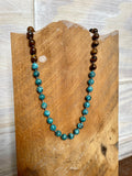 Earth and Sea Beaded Necklace