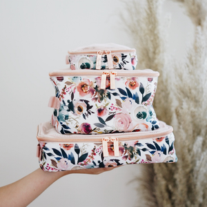 Blush Floral Pack Like a Boss™ Diaper Bag Packing Cubes